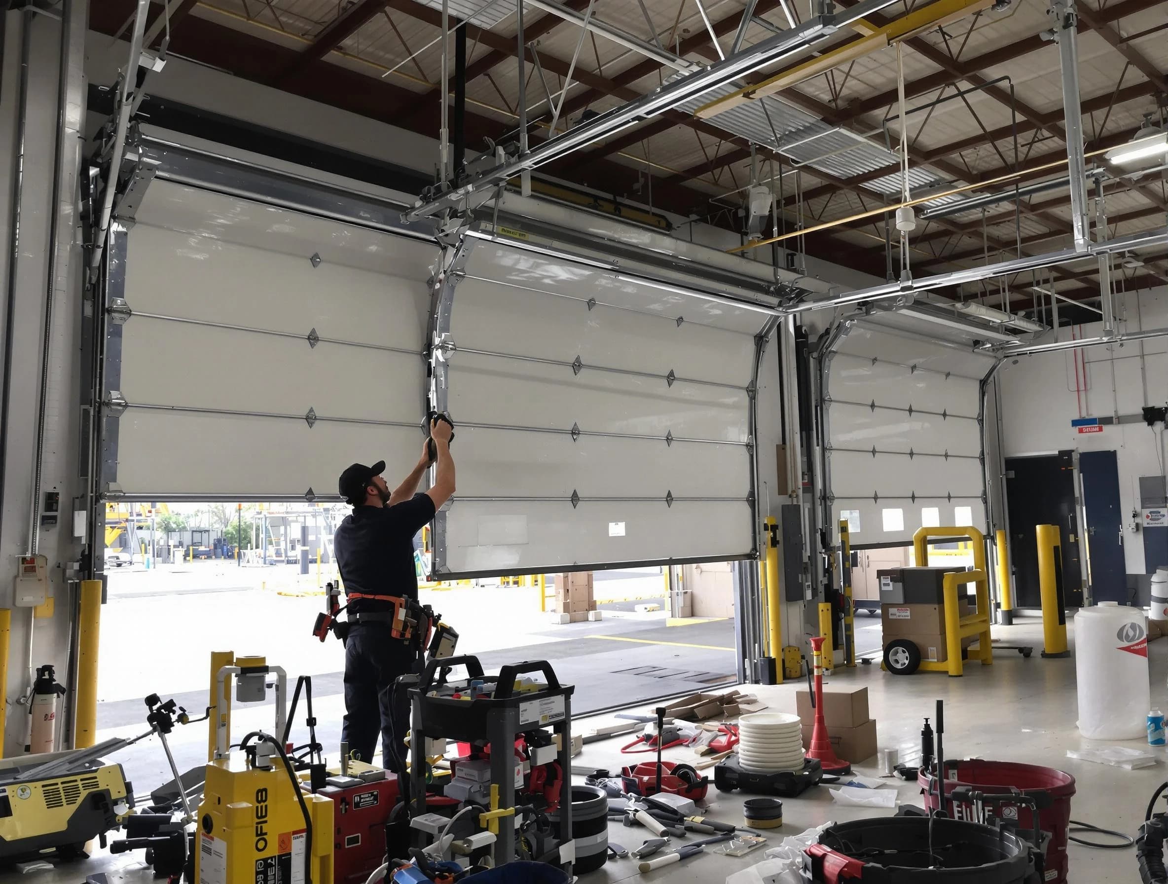 Villa Rica Garage Door Repair technician performing commercial garage door repair in Villa Rica