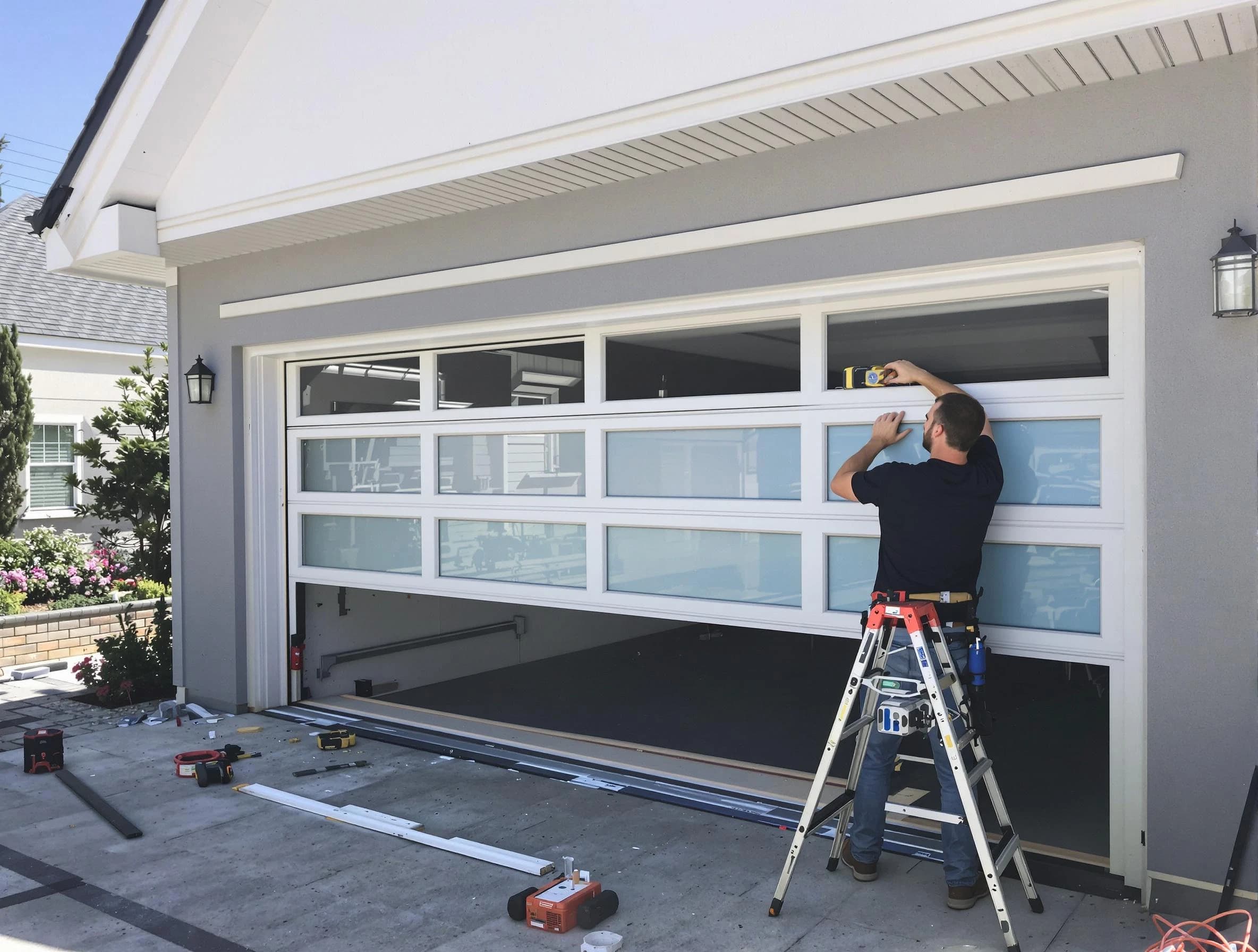 Villa Rica Garage Door Repair team performing garage door replacement in Villa Rica