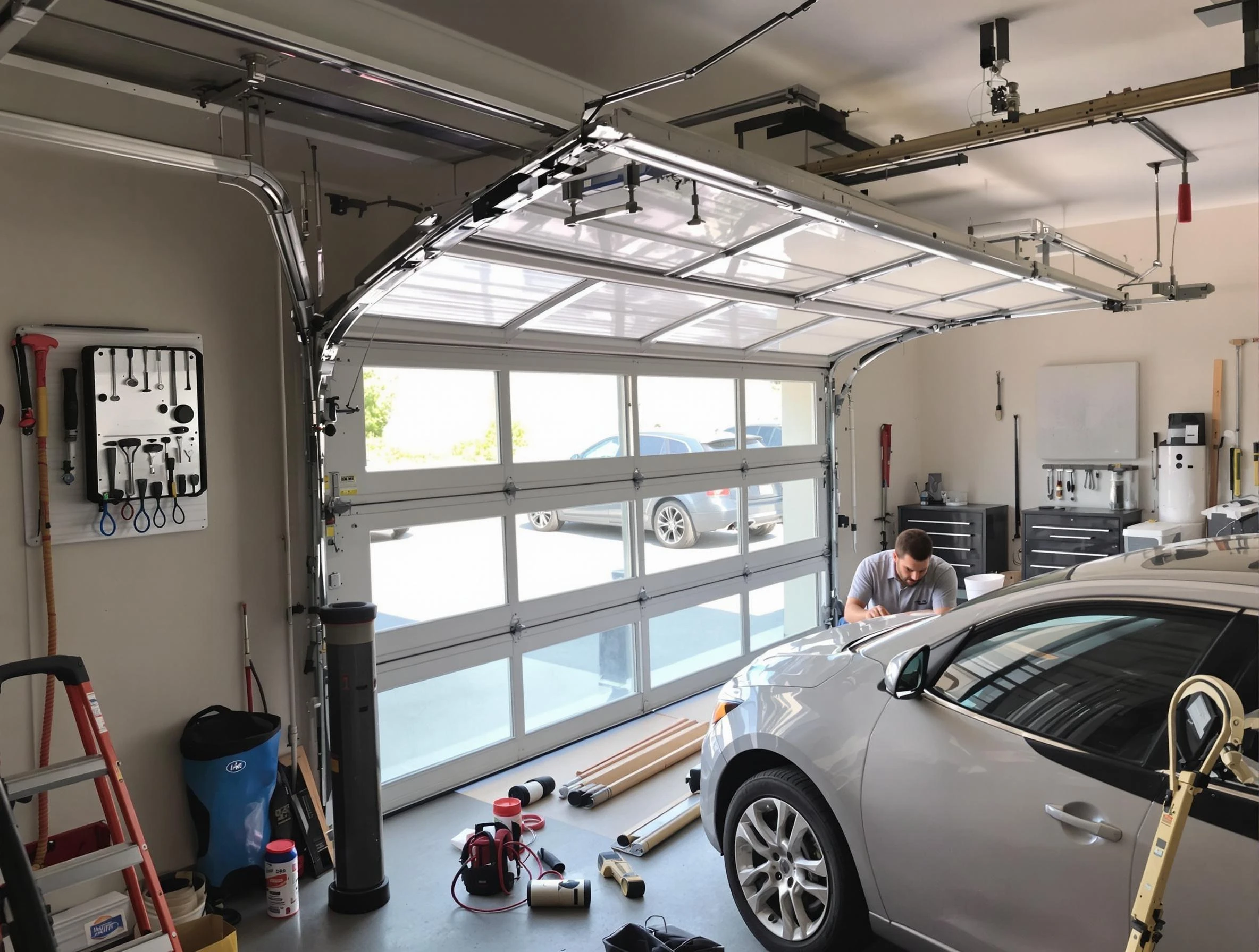 Garage door noise reduction service by Villa Rica Garage Door Repair in Villa Rica